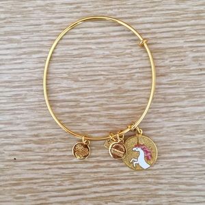 Alex and Ani Gold Unicorn Bracelet